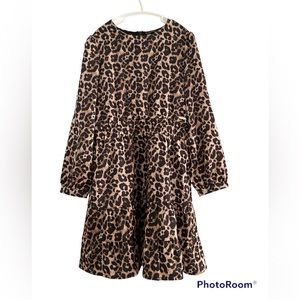 Girls Guess Leopard Print Dress